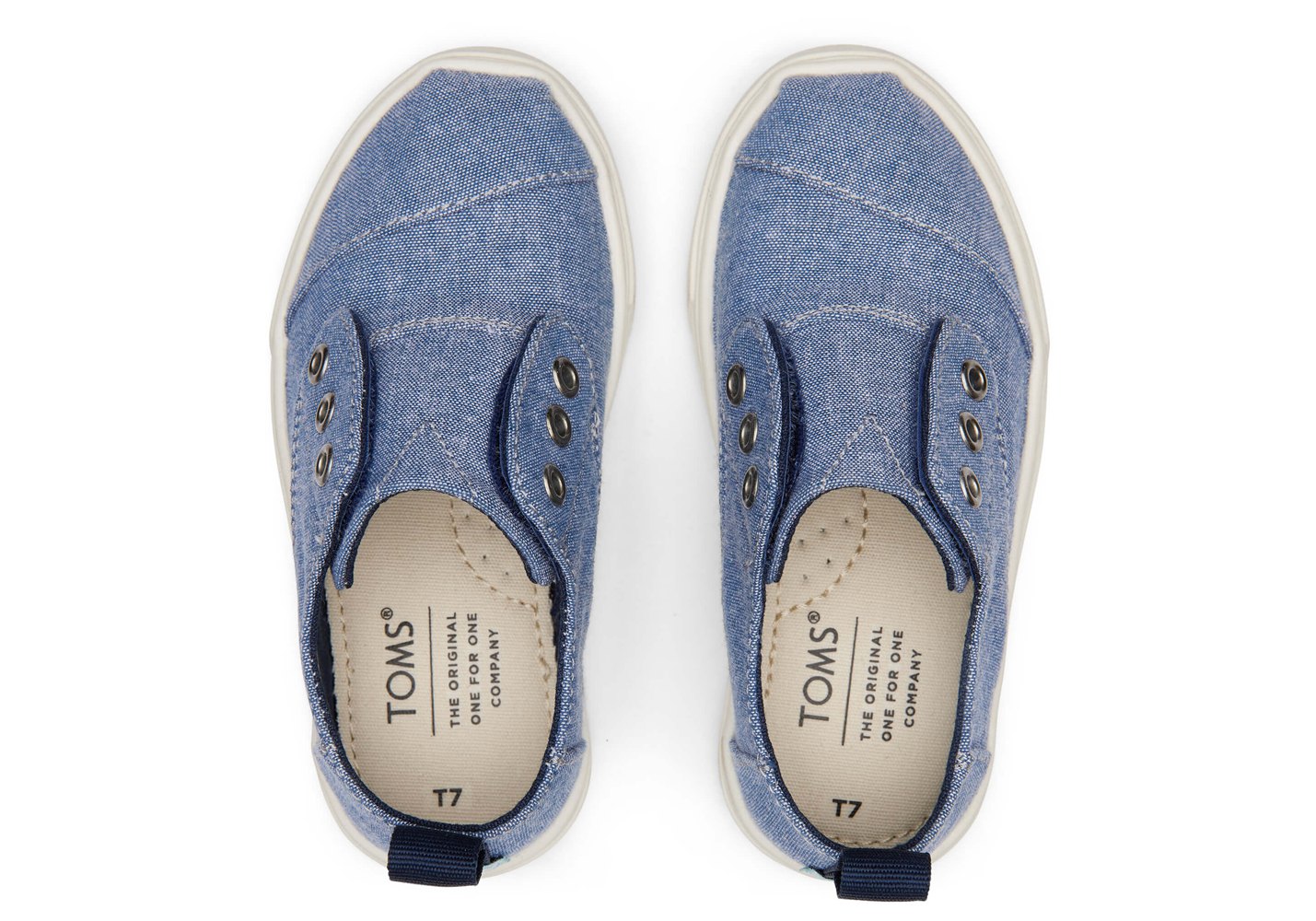 Toms Trampki Dziecięce Niebieskie - Tiny Cordones Cupsole - 40HNQWAGP